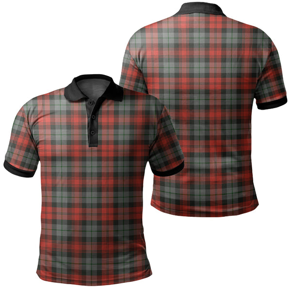 MacLachlan Weathered Tartan Classic Polo Shirt Black Neck 2 Style