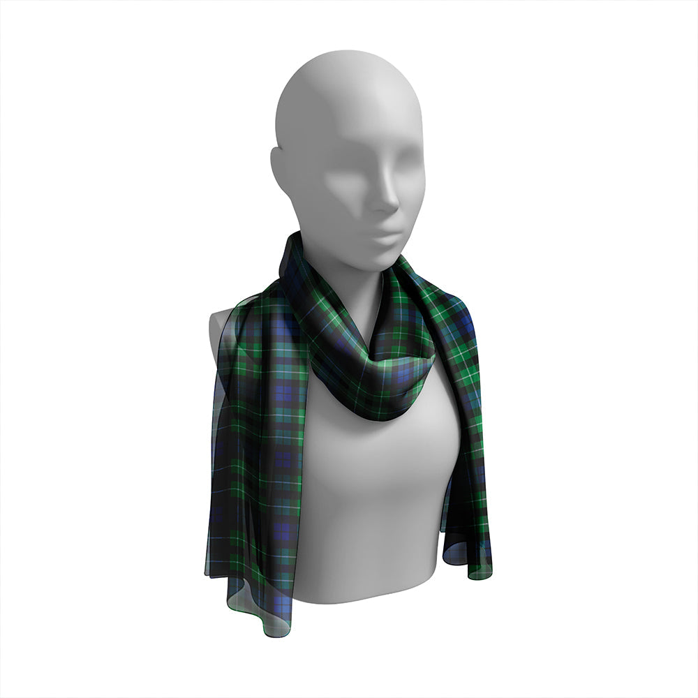 MacLaggan Modern Tartan Classic Silk Habotai Long Scarf