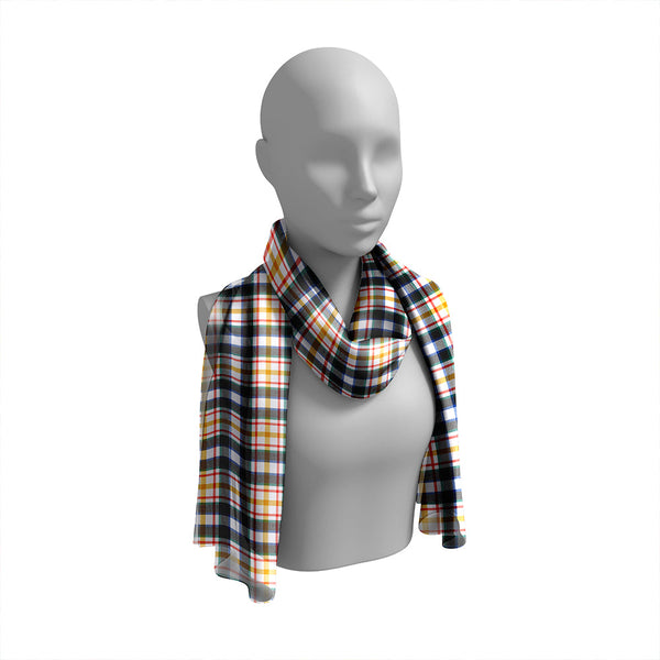 MacLaren Albino Dance Modern Tartan Classic Silk Habotai Long Scarf