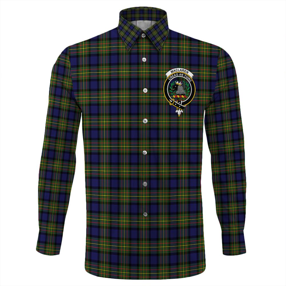 MacLaren Modern Tartan Classic Crest Long Sleeve Button Shirt