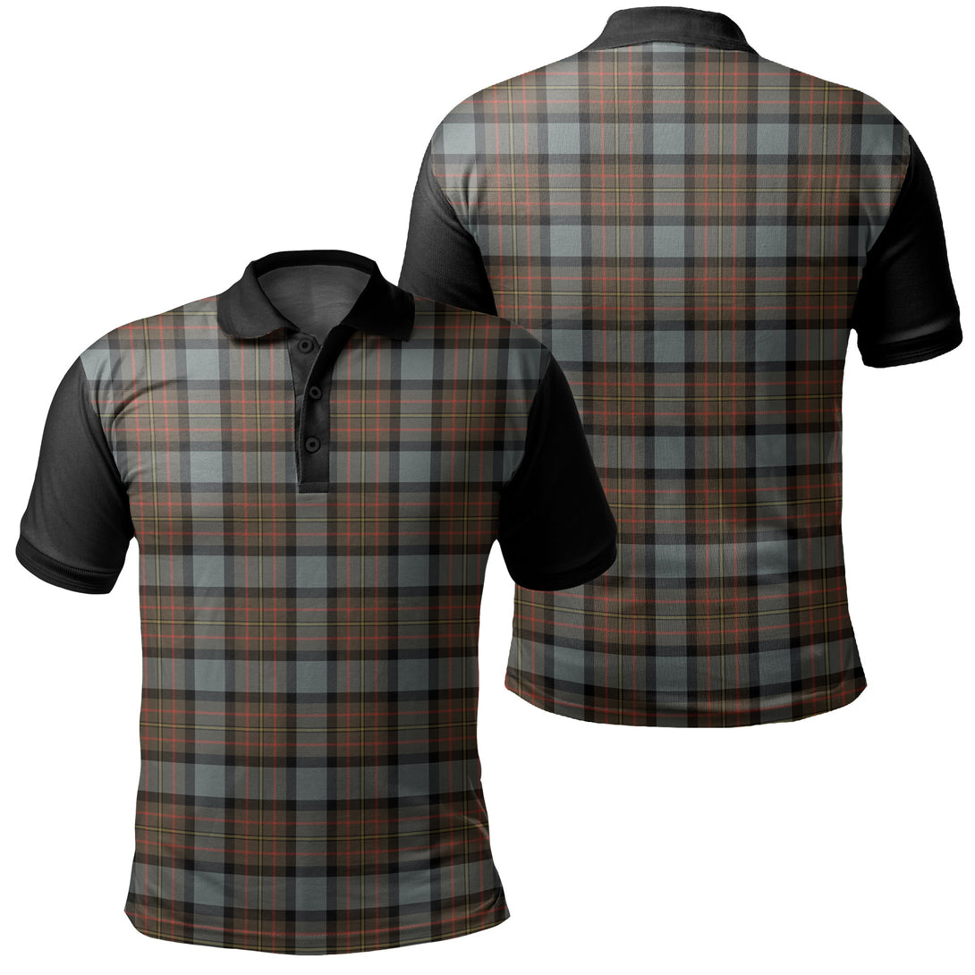 MacLaren Weathered Tartan Classic Polo Shirt Black Neck 1 Style