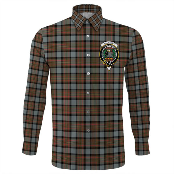 MacLaren Weathered Tartan Classic Crest Long Sleeve Button Shirt