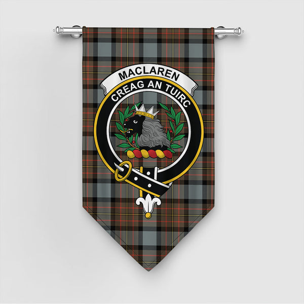 MacLaren Weathered Tartan Classic Crest Gonfalon