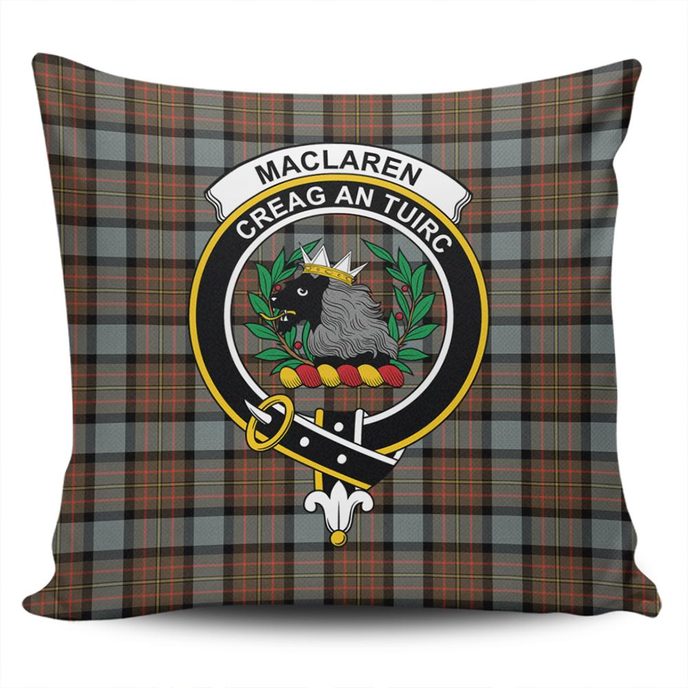 MacLaren Weathered Tartan Classic Crest Pillow Cover