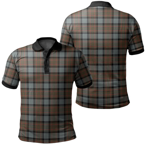 MacLaren Weathered Tartan Classic Polo Shirt Black Neck 2 Style