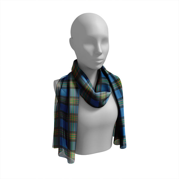 MacLaren of Broich Ancient Tartan Classic Silk Habotai Long Scarf