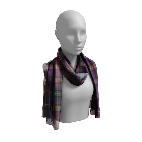 MacLaren of Broich Weathered Tartan Classic Silk Habotai Long Scarf