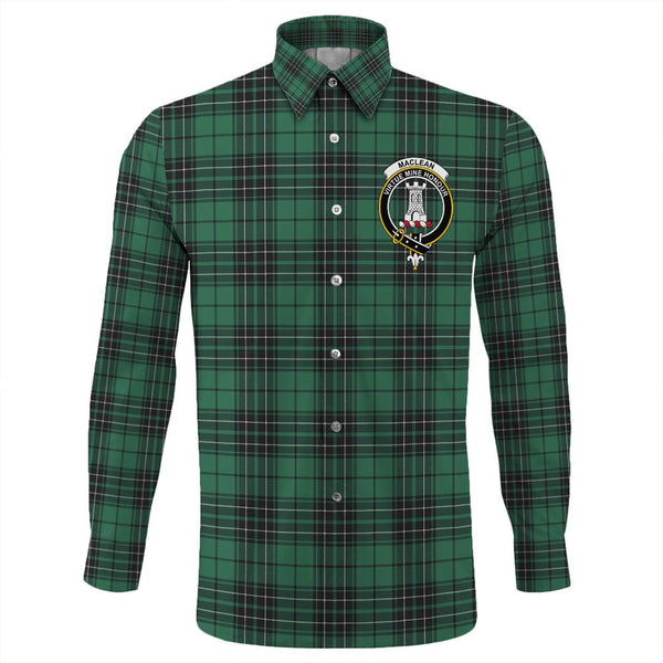 MacLean Hunting Tartan Classic Crest Long Sleeve Button Shirt