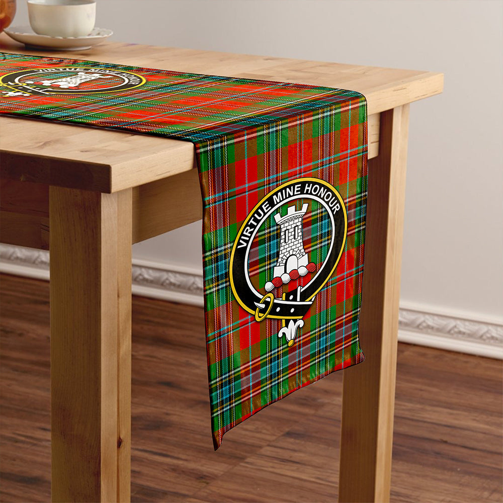 MacLean of Duart Ancient Clan Badge Tartan Table Runner