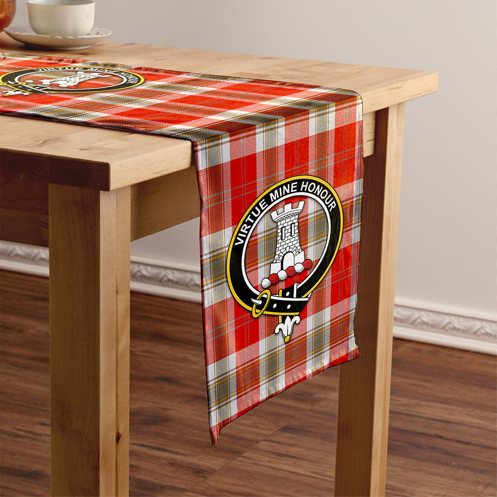 MacLean of Duart Dress Red Ancient Clan Badge Tartan Table Runner