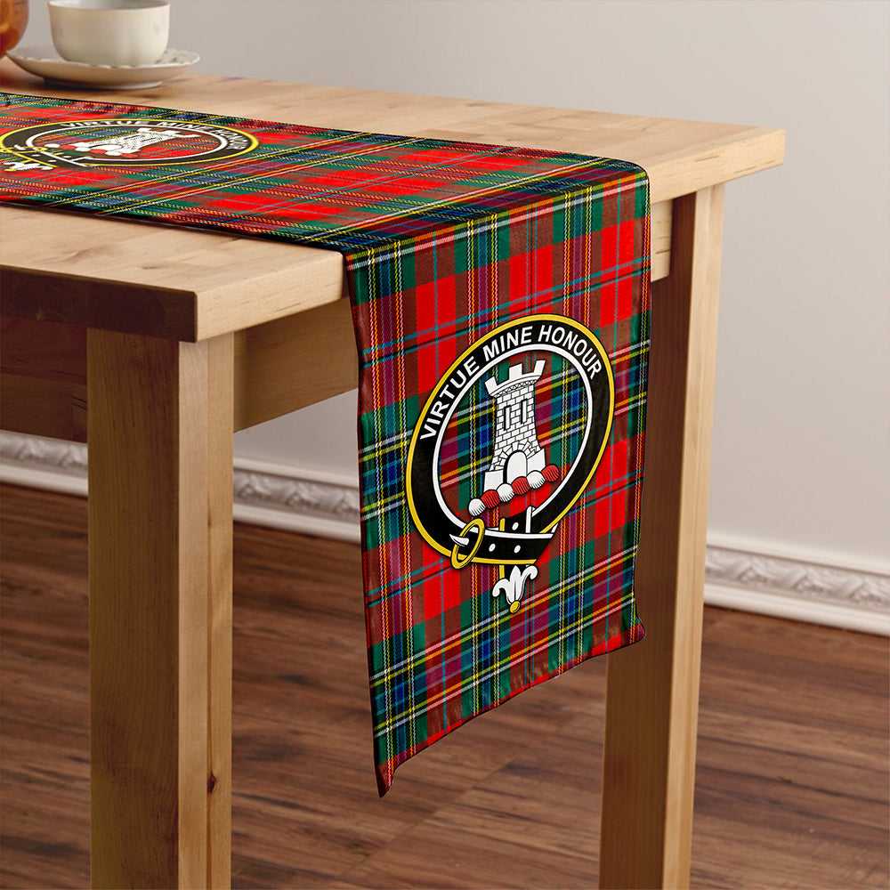 MacLean of Duart Modern Clan Badge Tartan Table Runner