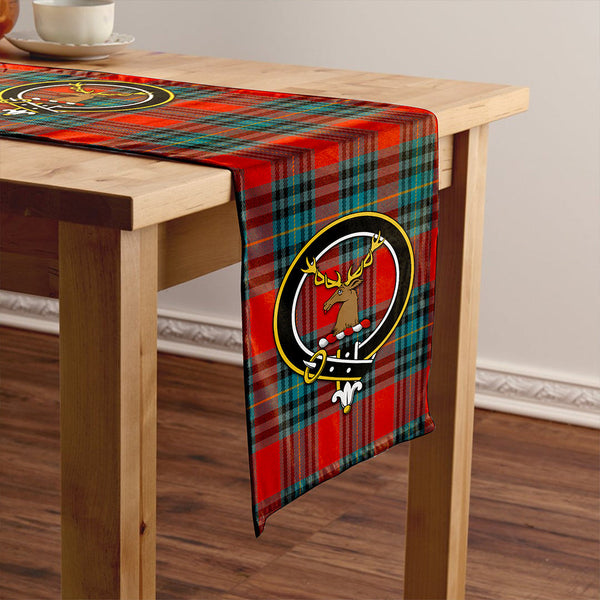 MacLeay Ancient Clan Badge Tartan Table Runner