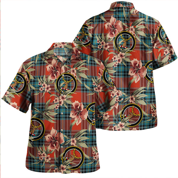 MacLeay Ancient Clan Badge Tartan Aloha Hawaiian Shirt Tropical Old Style