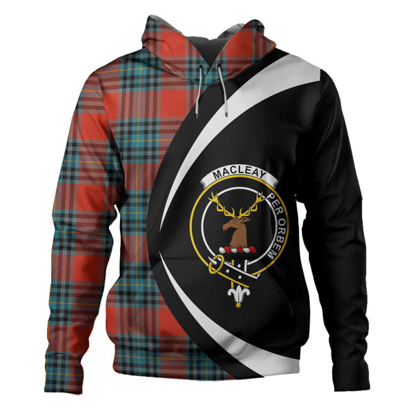 MacLeay Ancient Clan Badge Tartan Hoodie Circle Style