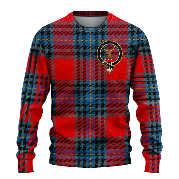 MacLeay Modern Clan Badge Tartan Knitted Sweater