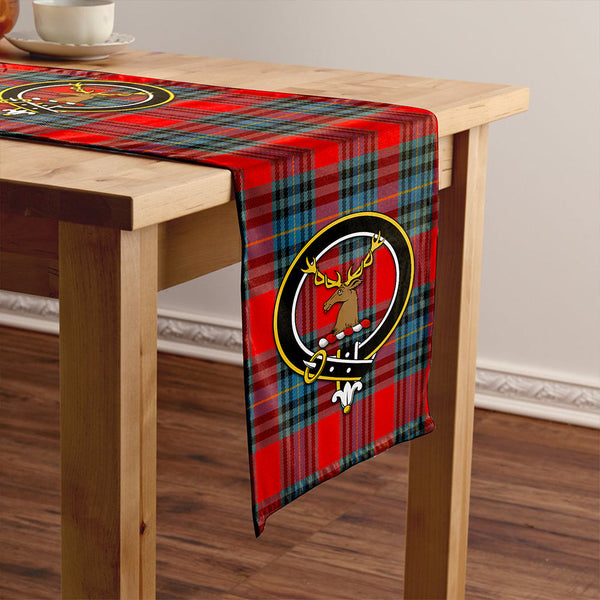 MacLeay Modern Clan Badge Tartan Table Runner