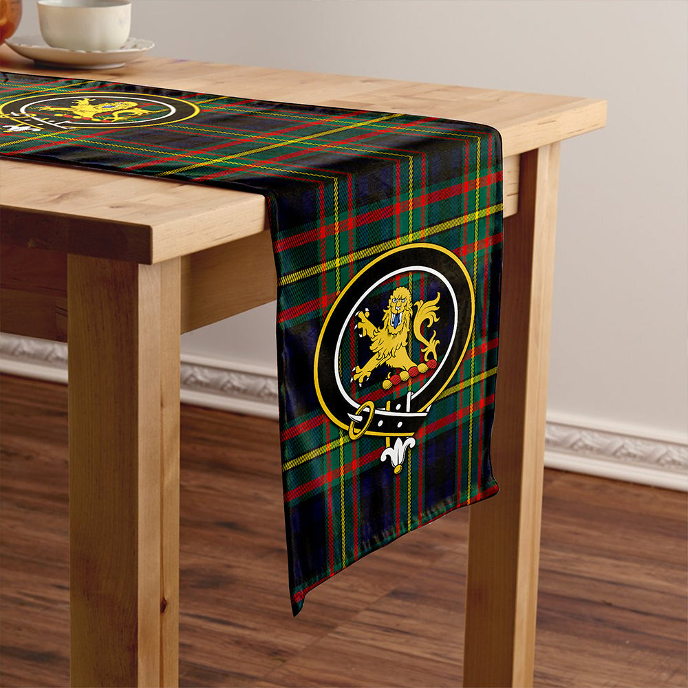 MacLeish Modern Clan Badge Tartan Table Runner