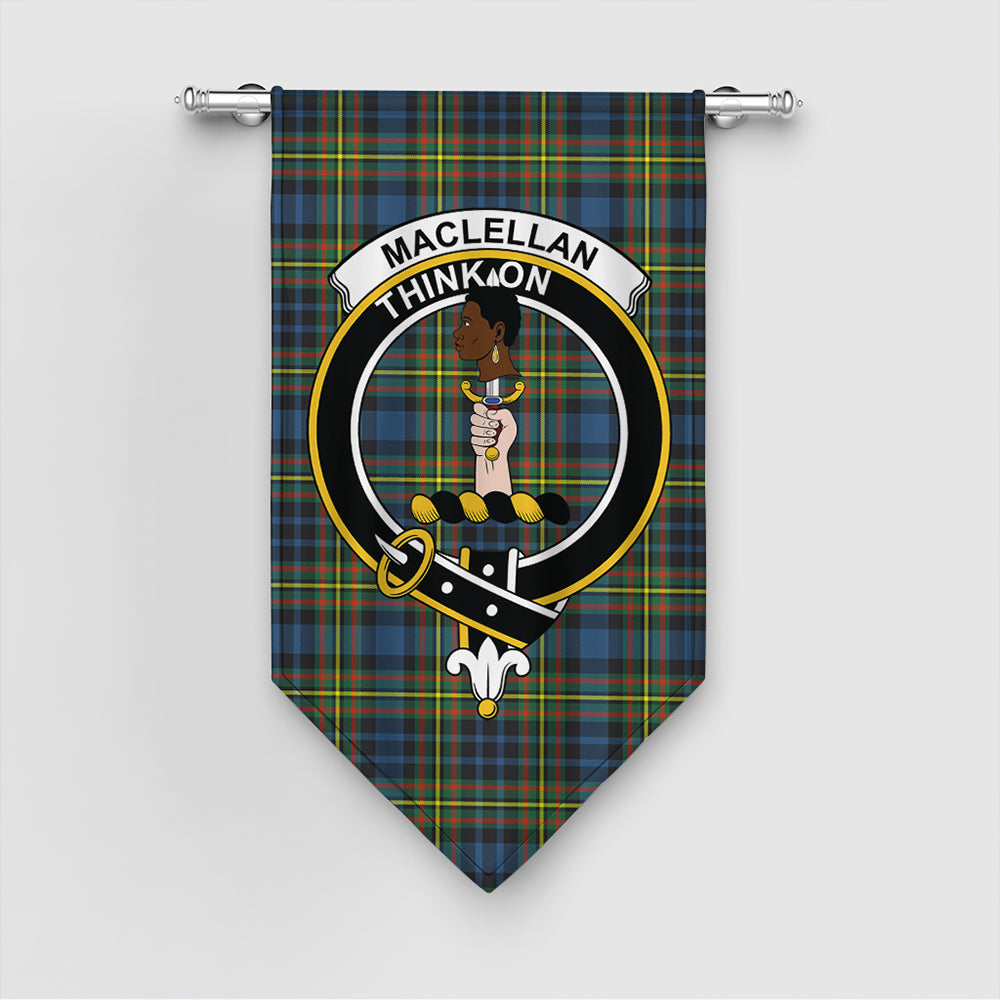 MacLellan Ancient Tartan Classic Crest Gonfalon