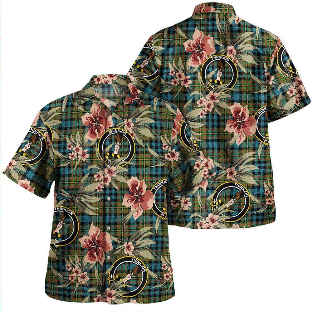 MacLellan Ancient Clan Badge Tartan Aloha Hawaiian Shirt Tropical Old Style