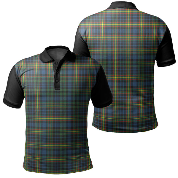 MacLellan Ancient Tartan Classic Polo Shirt Black Neck 1 Style