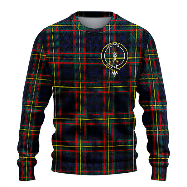 MacLellan Modern Clan Badge Tartan Knitted Sweater