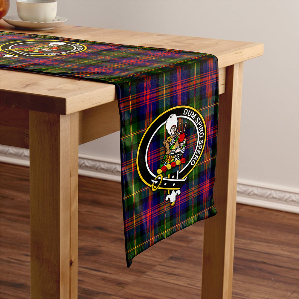 MacLennan Clan Badge Tartan Table Runner