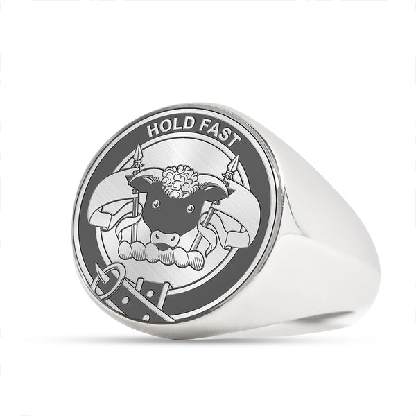 MacLeod 1 Clan Badge Engraved Signet Ring