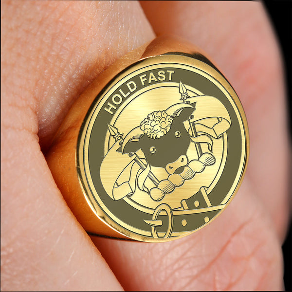 MacLeod Clan Badge Engraved Signet Ring