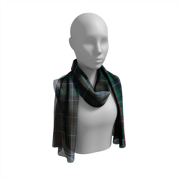 MacLeod of Assynt Modern Tartan Classic Silk Habotai Long Scarf