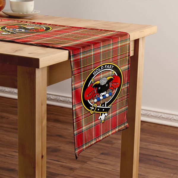 MacLeod of Gesto Weathered Clan Badge Tartan Table Runner