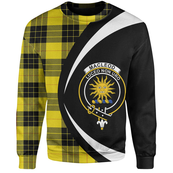 MacLeod of Lewis Modern Clan Badge Tartan Sweatshirt Circle Style Personalized