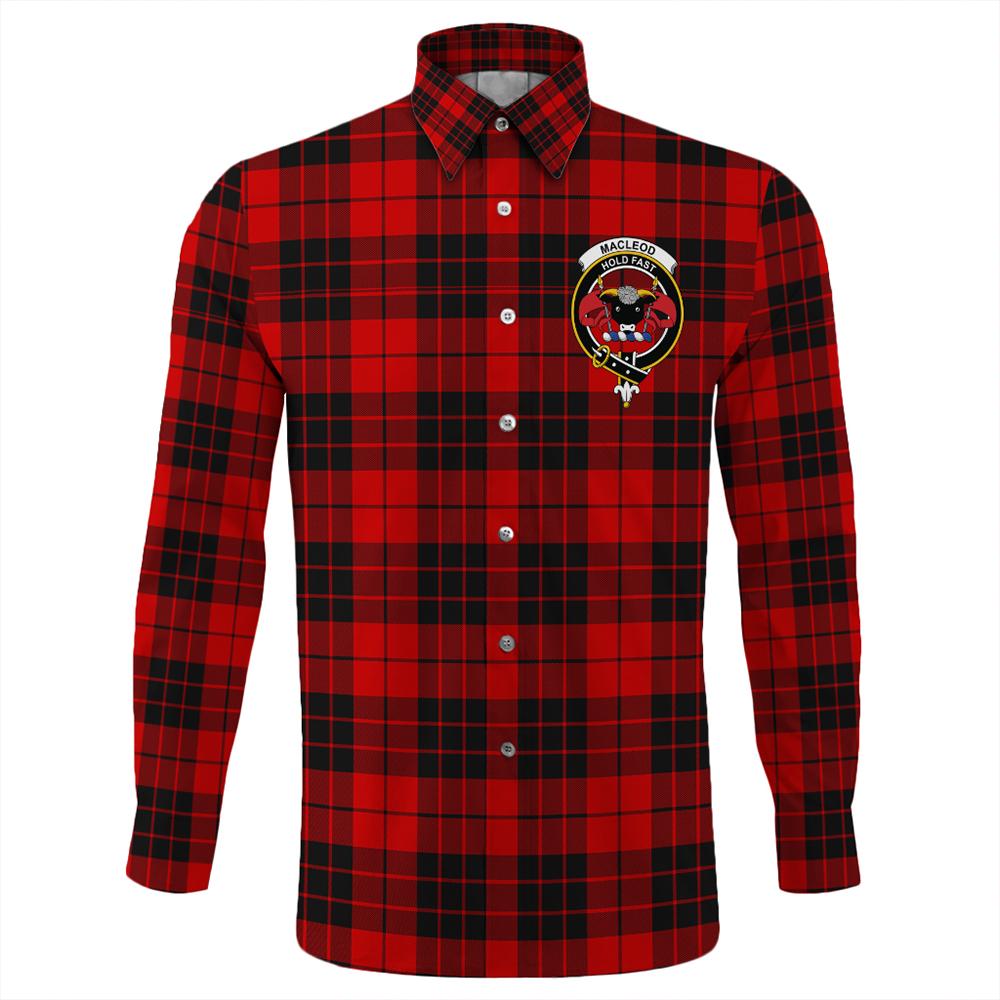 MacLeod of Raasay Tartan Classic Crest Long Sleeve Button Shirt