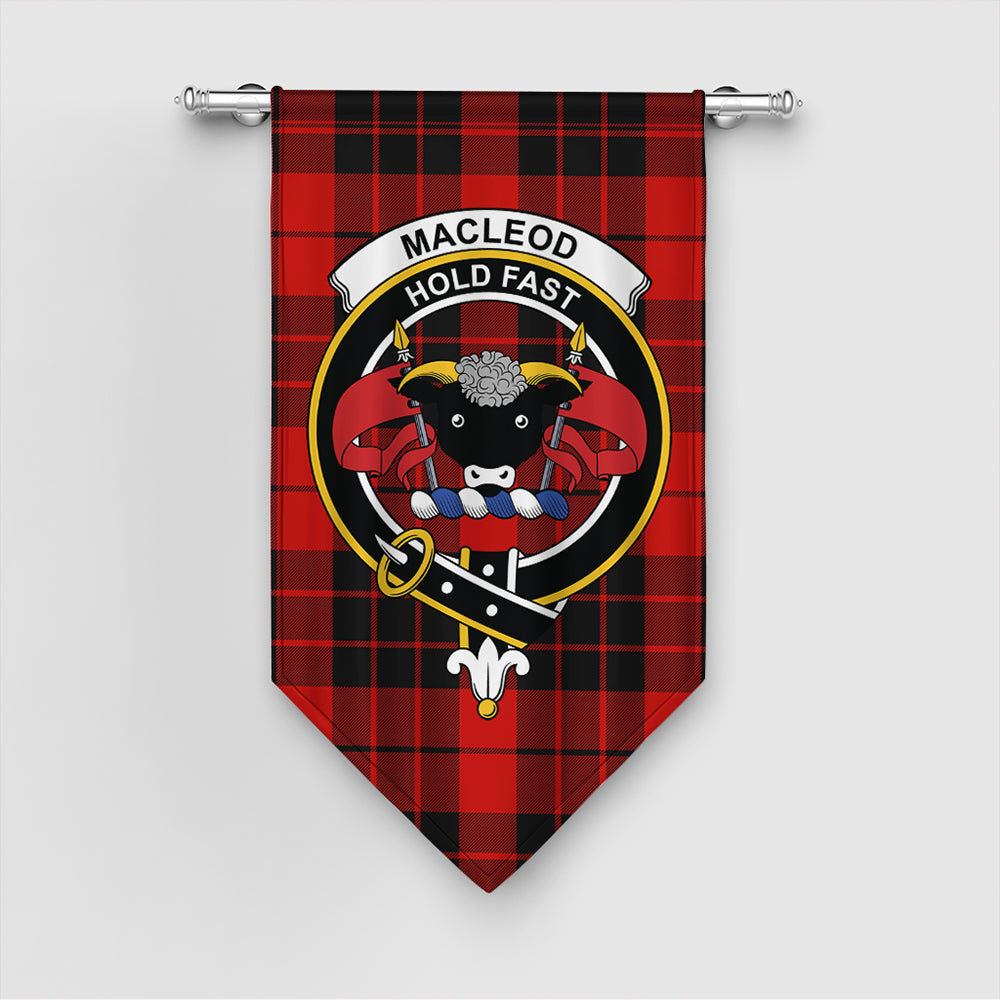 MacLeod of Raasay Tartan Classic Crest Gonfalon