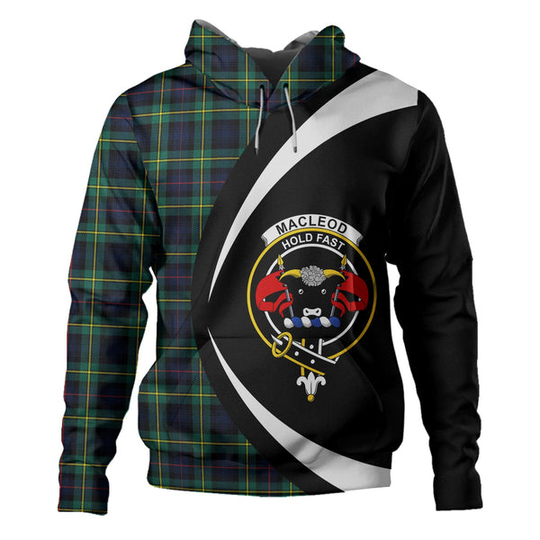 MacLeod of Skye Modern Clan Badge Tartan Hoodie Circle Style