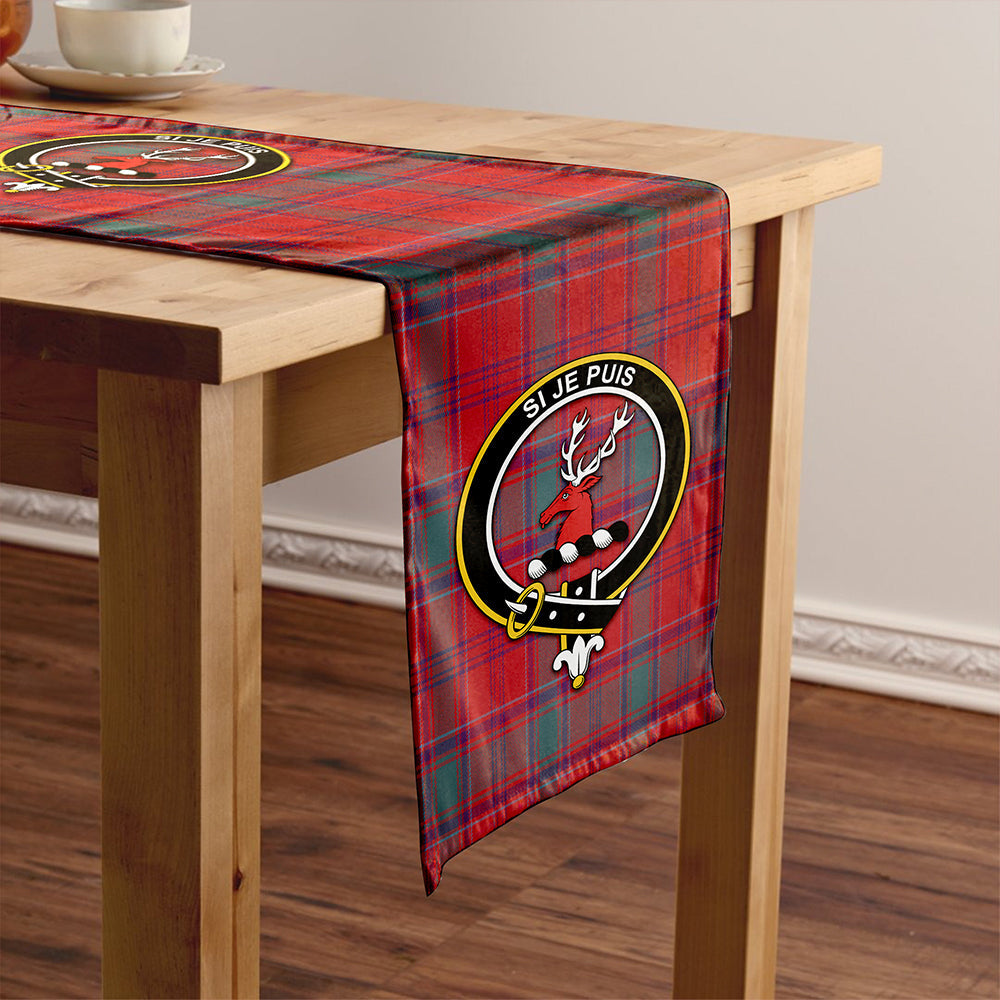 MacLintock Weathered Clan Badge Tartan Table Runner