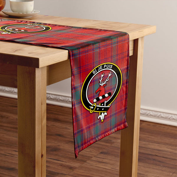 MacLintock Weathered Clan Badge Tartan Table Runner