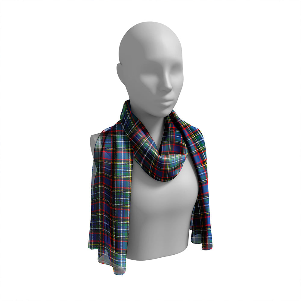 MacLulich Modern Tartan Classic Silk Habotai Long Scarf