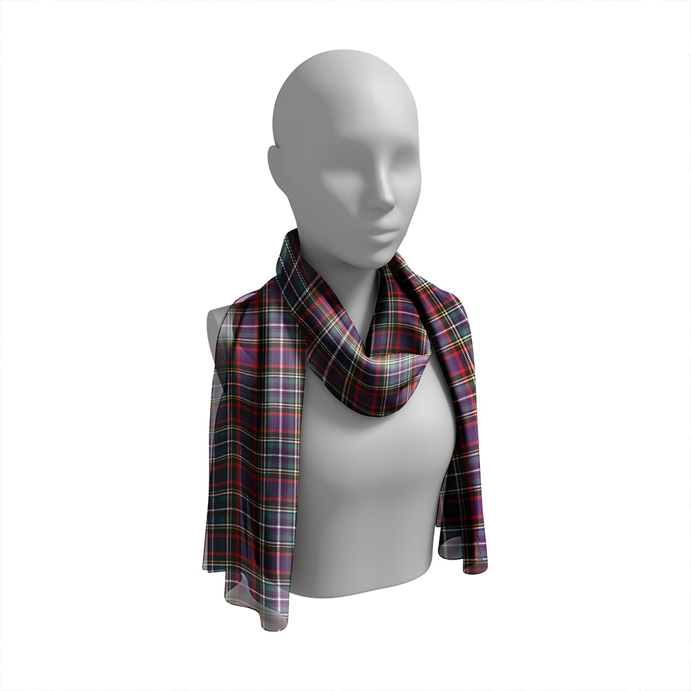 MacLulich Weathered Tartan Classic Silk Habotai Long Scarf