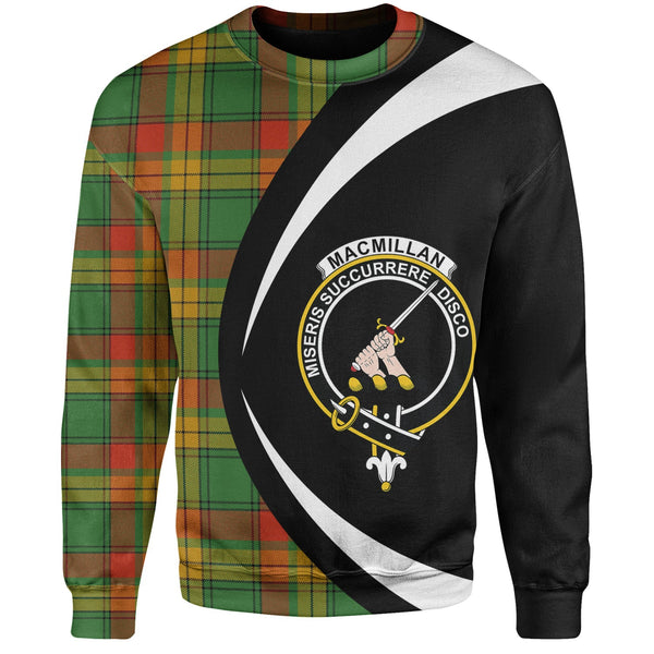 MacMillan Ancient Clan Badge Tartan Sweatshirt Circle Style Personalized