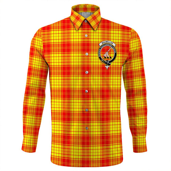 MacMillan Clan Tartan Classic Crest Long Sleeve Button Shirt