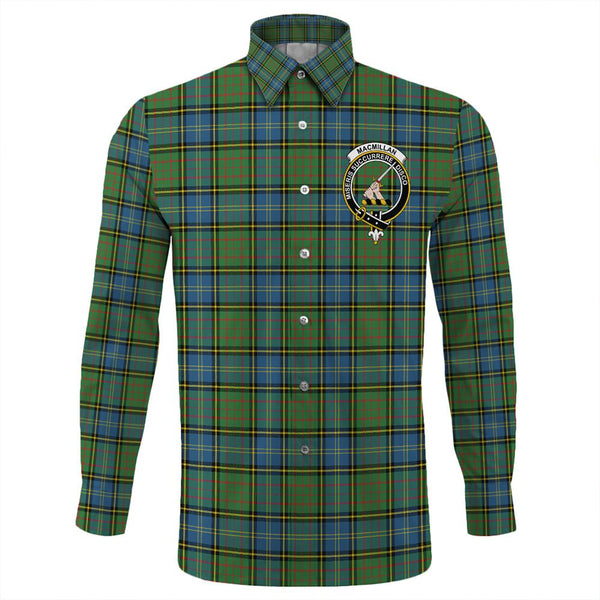 MacMillan Hunting Ancient Tartan Classic Crest Long Sleeve Button Shirt