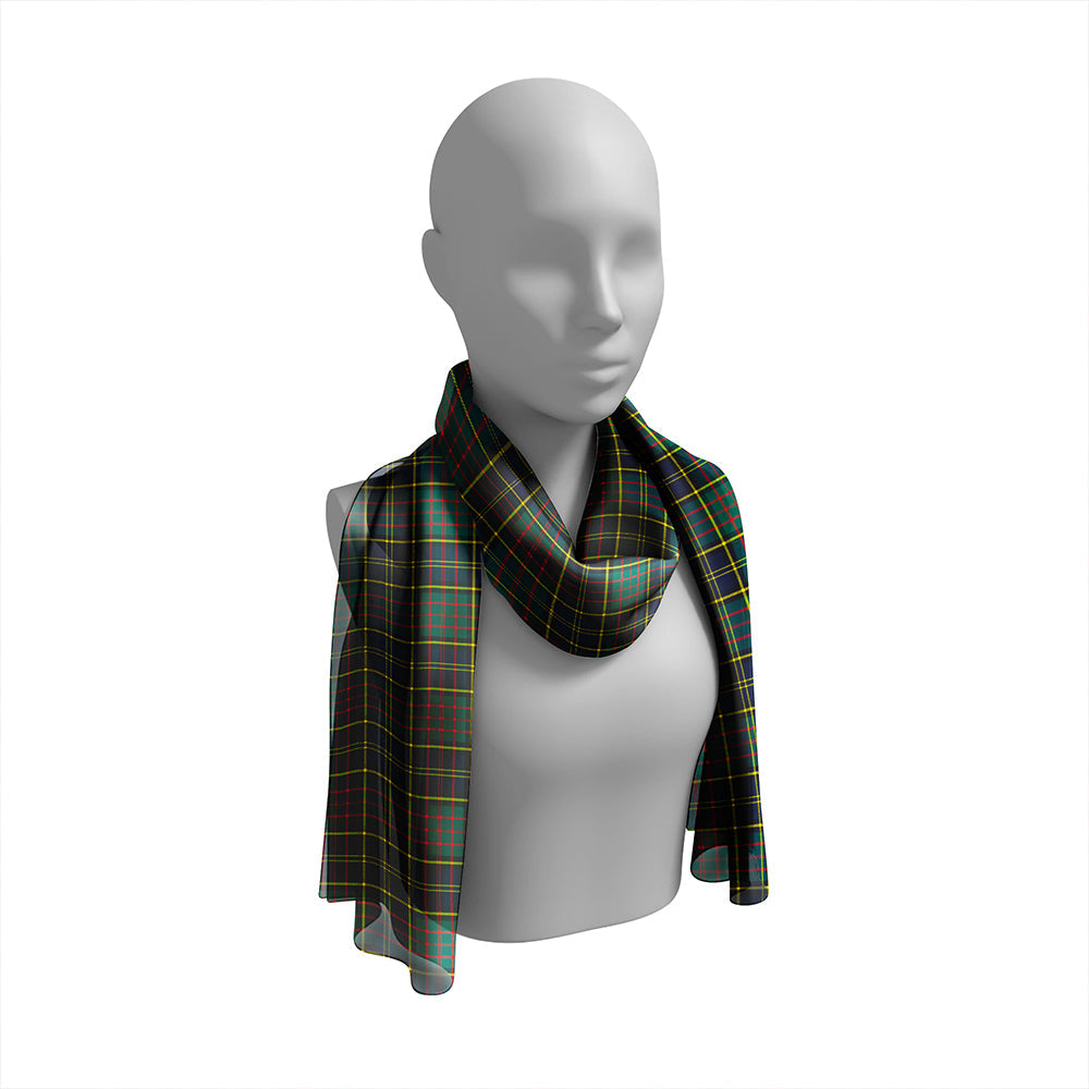 MacMillan Hunting Modern Tartan Classic Silk Habotai Long Scarf