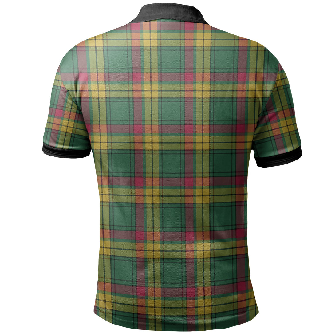 MacMillan Old Ancient Tartan Crest Polo Shirt Black Neck 2 Style ...