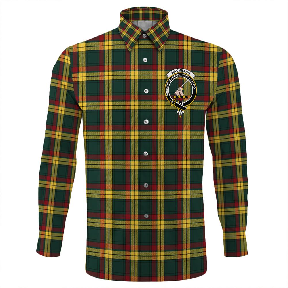 MacMillan Old Modern Tartan Classic Crest Long Sleeve Button Shirt