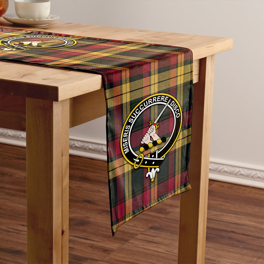 MacMillan Weathered Clan Badge Tartan Table Runner