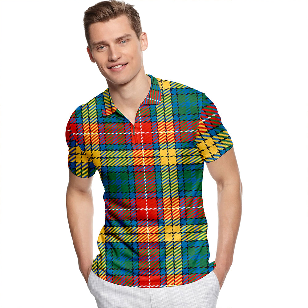 MacMillan #2 Ancient Tartan Classic Lapel Zip Short Sleeve Polo