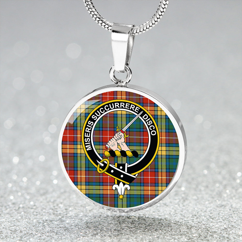 MacMillan #2 Ancient Clan Badge Tartan Classic Circle Necklace