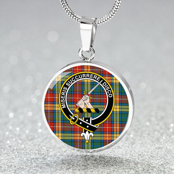 MacMillan #2 Ancient Clan Badge Tartan Classic Circle Necklace