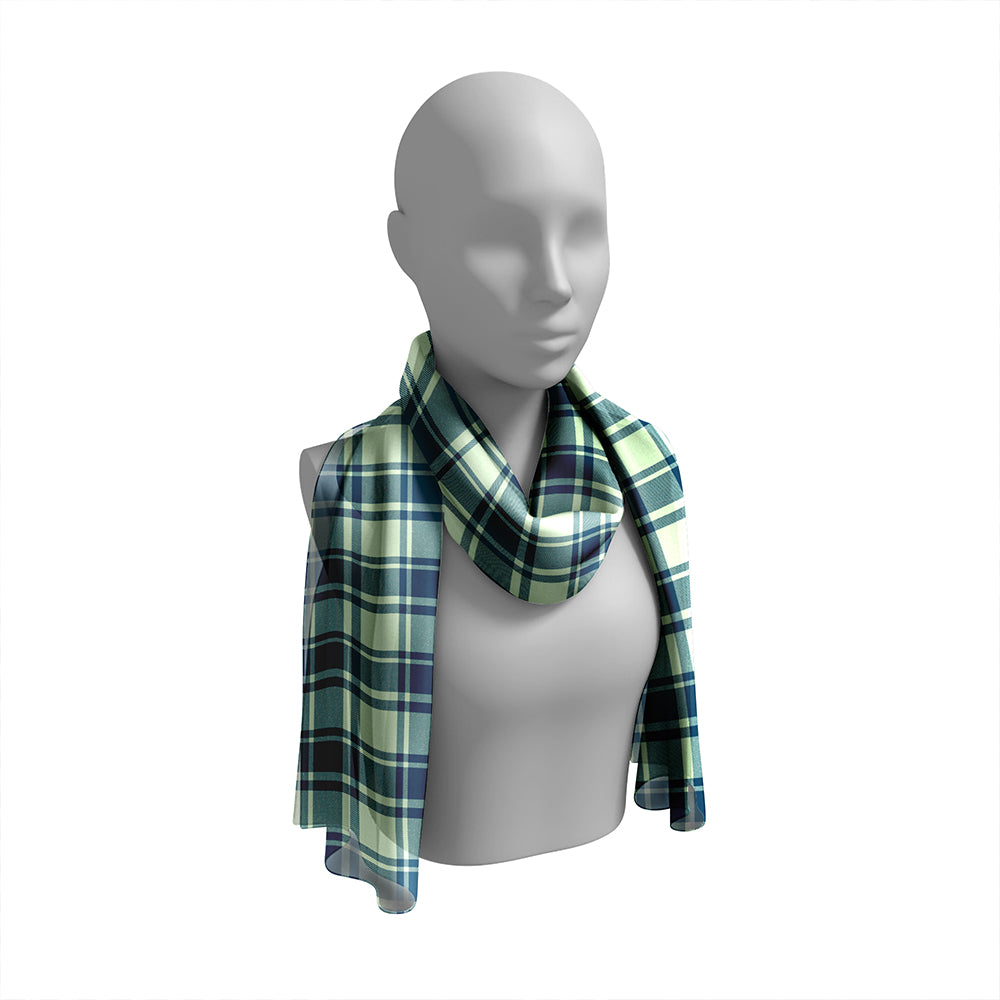 MacMugen Ancient Tartan Classic Silk Habotai Long Scarf