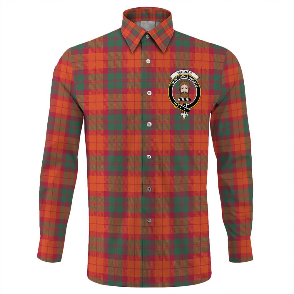 MacNab Ancient Tartan Classic Crest Long Sleeve Button Shirt